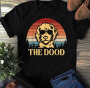 Goldendoodle T-Shirt Vintage The Dood Vintage Retro Dog Shirt Funny Dogs Are My Favorite Dog Mom Lover Unisex T-Shirt