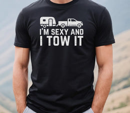 I'm Sexy And Camper Camping Funny Men Unisex T-shirt Vintage Retro Camper Trip Shirt